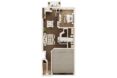 Floor plan for 3 beds, 2.5 baths, 1481 sqft